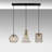 3 - Light Black Kitchen Island Pendant