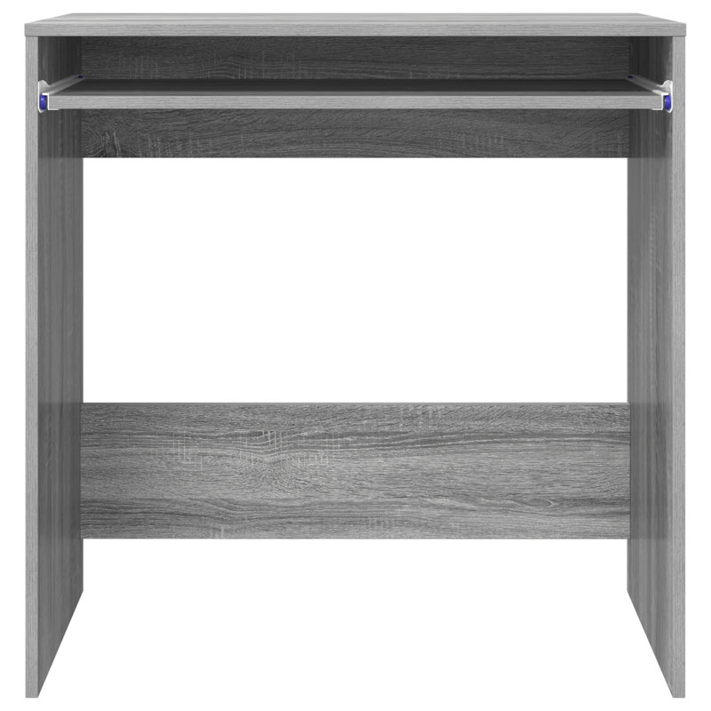 Computer Desk Engineered Wood Compact Simple, Grey Sonoma