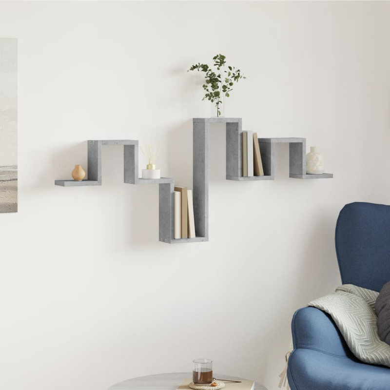 Oladapo Floating Shelf, Concrete Grey