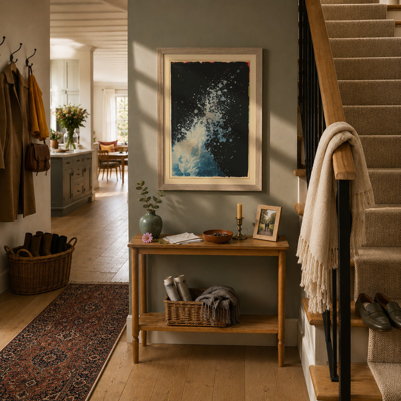 Cosmic Nebula Modern - Print, A1 - 84.1 x 59.4 cm, Oak