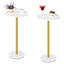 Table ronde 2 pièces en bambou blanc