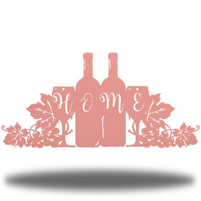 Décoration murale en métal Home Wine
