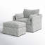 Fauteuil avec repose-pieds Roberta-134055145-134055146
