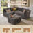 5 - Piece Modular Upholstery Sectional Sofa-116582960