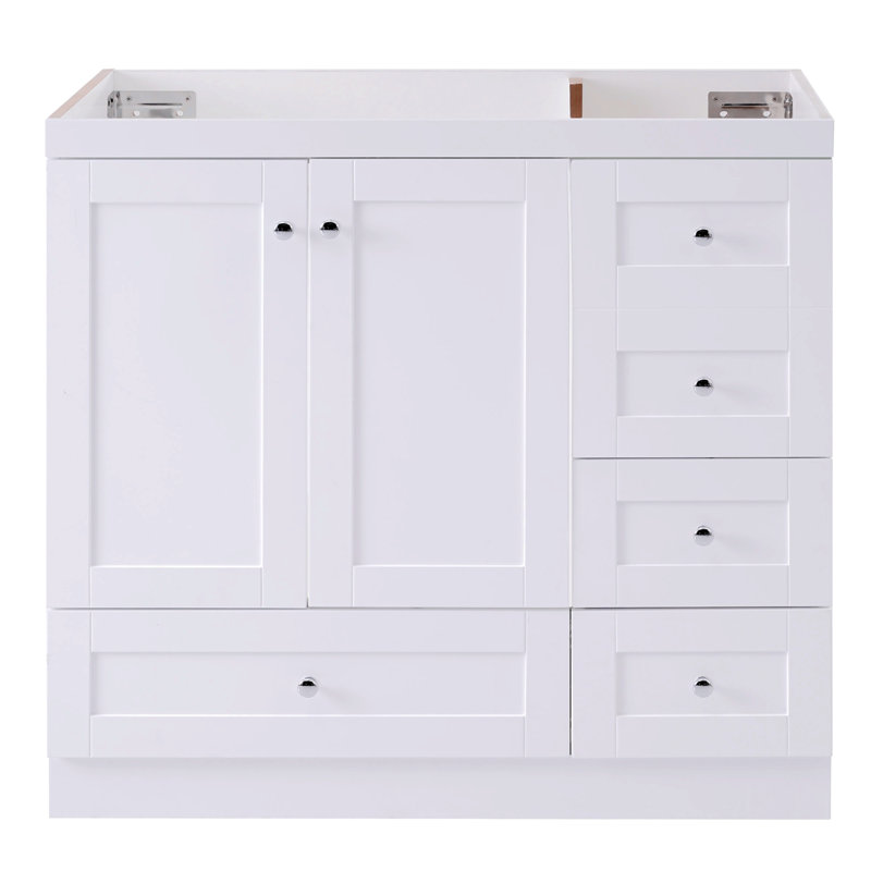 Base de meuble-lavabo 17,7 po Rimmert seulement, Blanc