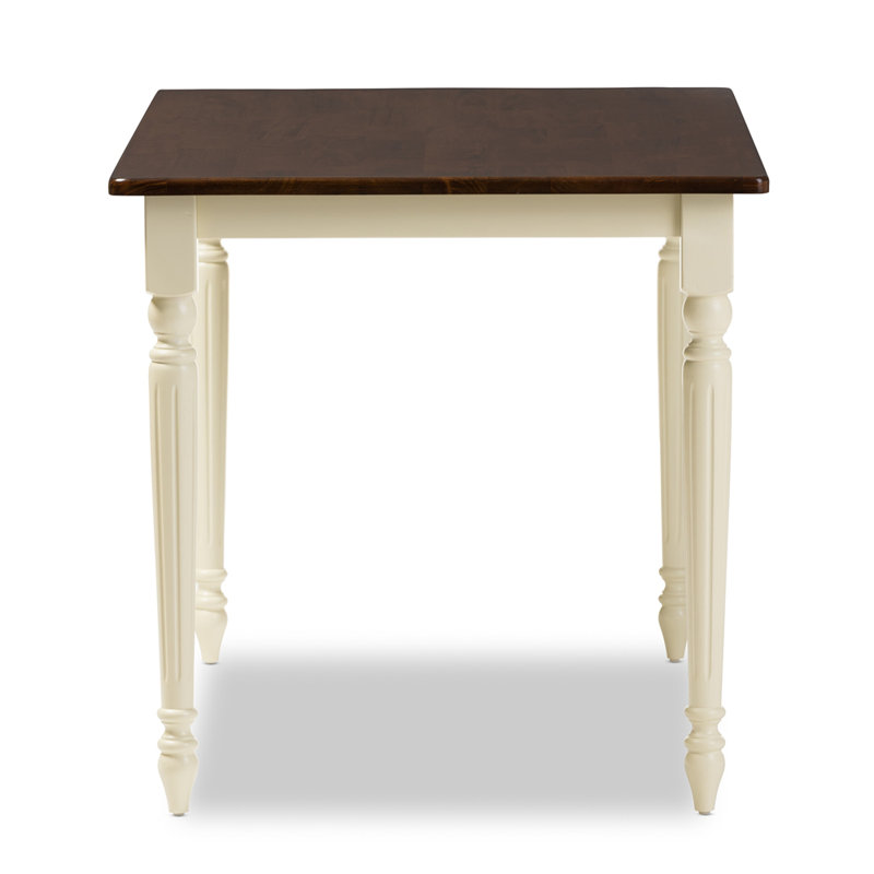Altenburg Rubberwood and Cherry Rectangular Solid Wood Top with Solid Wood Base Dining Table