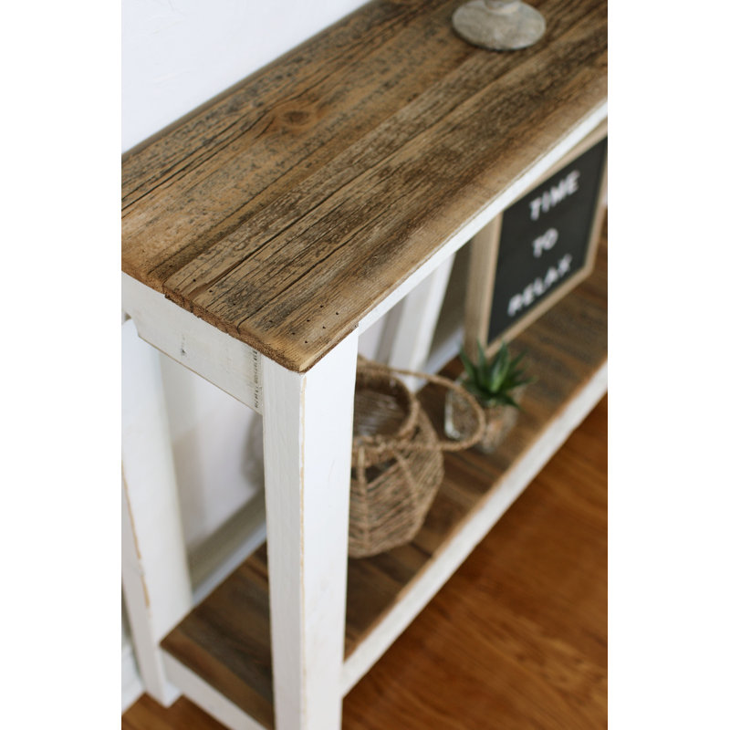 Console en bois massif 60 po Brohel