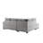 Gray Velvet Sectional With Charge & , Stylish Living Room Furniture Sleeper Armrest Storage Charge, Upholstery-404360858
