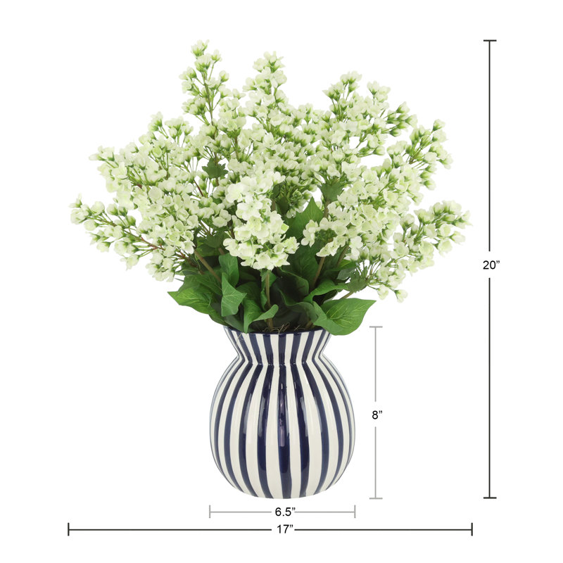 Bouvardia Arranged in Decorative Ceramic Vase