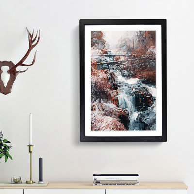 Forest in Norway in Abstract - Picture Frame Graphic Art Print
