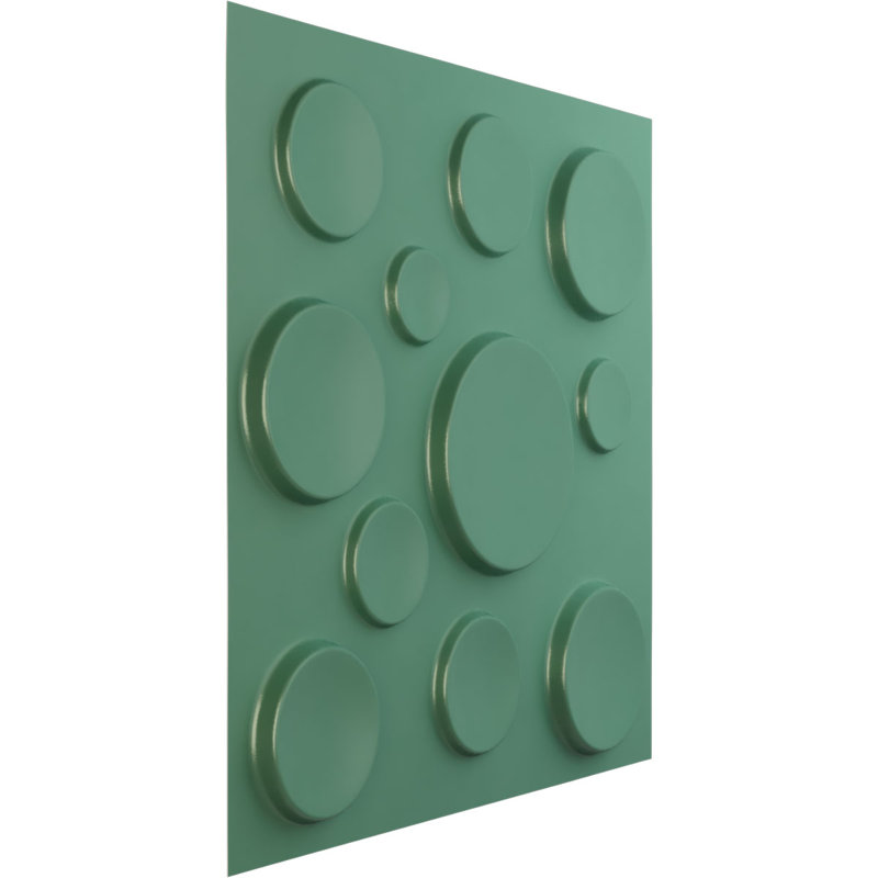 Cosmo EnduraWall Decorative 3D Wall Panel, Brume de mer métallique nacrée universelle