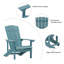 Chaise Adirondack d'extérieur en plastique-2030234424
