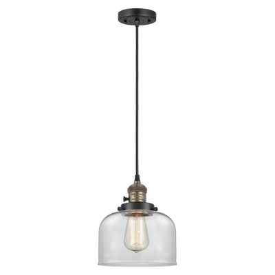 Franklin Restoration - Amberlynn - 1 Light 5" Cord Hung Mini Pendant - On-Off Turn Switch - LED Bulb - Chrome Finish - White Shade