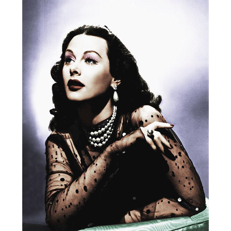 Mercer41 Hollywood, galerie de photos d'archives sur toile tendue: Hedy Lamarr 103, H 34 po x l 28 po