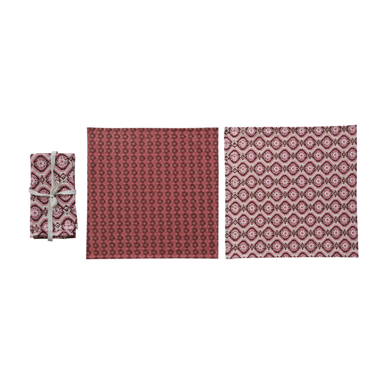 Artisan Patterned Cotton Napkin Set