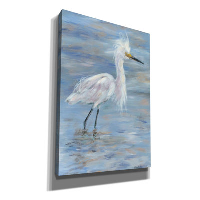 «Egret» par Pam Britton, art mural sur toile