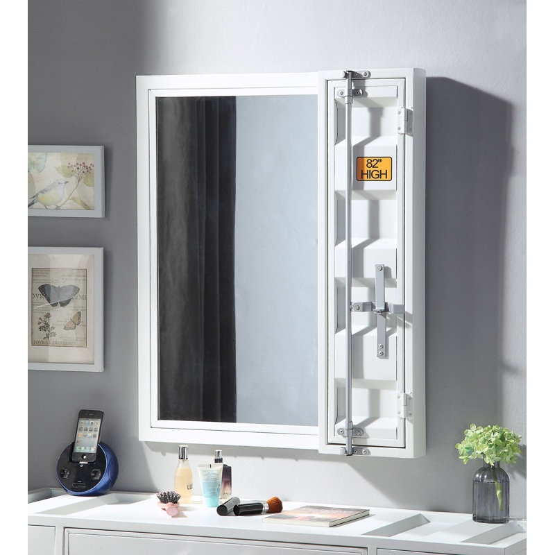 Miroir de salle de bain moderne pour salle de bain, Blanc