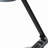 Tandy LED Adjustable Table Lamp with Digital Clock - Metallic Grey