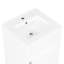 Meuble-lavabo de 20 po avec lavabo, blanc. Tablette d'armoire. Trop-plein en céramique. Porte pour lavabo blanc silencieux. Tablettes peu encombrantes. Texture lisse et résistante à l'eau.-120658906