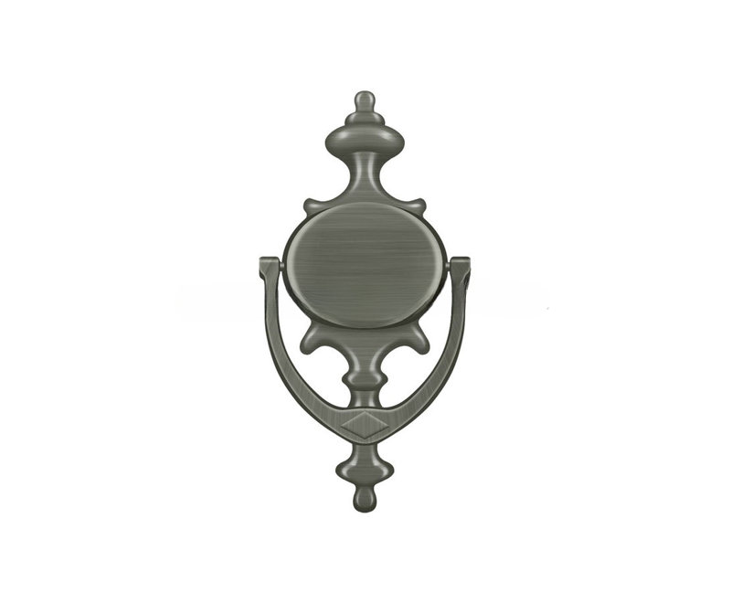 Deltana DK854CR003 Door Knocker; Imperial; Lifetime Brass Finish, Antique Nickel