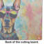 Doberman Pinscher Hippie Dawg Glass Cutting Board Large