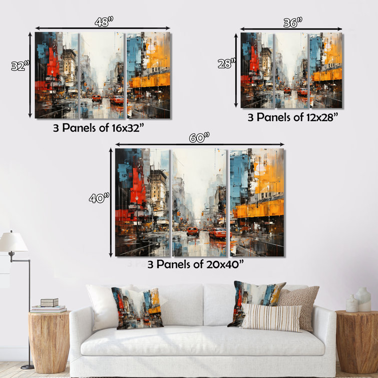 Winston Porter Urban Eclecticism On Canvas 3 Pieces Print - Wayfair Canada