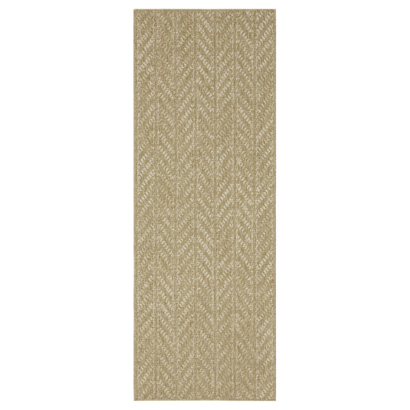Earth Jute/White Indoor/Outdoor Area Rug, Rectangle 7'10" x 10'3"
