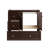Ultraline 36 in. W x 21 in. D x 34.5 in. H Bath Vanity Cabinet without Top in Dark Alder-995291777