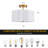 Modern Drum Linen Semi Flush Mount Ceiling Light Fixture-1594074870