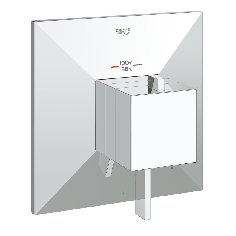 Allure Brilliant Single Function Thermostatic Volume Control Valve Trim