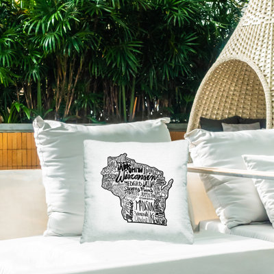 Coussin extérieur Wisconsin State