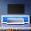 RGB Color Changing Light Mood TV Cabinet with Flip-Down Door-822325328-821569676