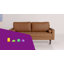 Bridgeview Leather Mid Century Modern Upholstered Square Arm Sofa or Loveseat-1773297187-1838964410