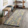Tapis bleu / beige en laine touffeté à la main Conroe