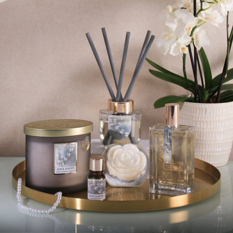 Alkinoi Reed Diffusers And Sticks, Cream, Plant/Floral