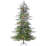Lighted Artificial Pine Christmas Tree
