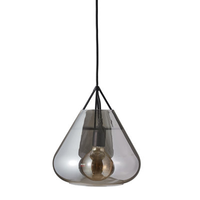 1 - Light Smoke Single Pendant