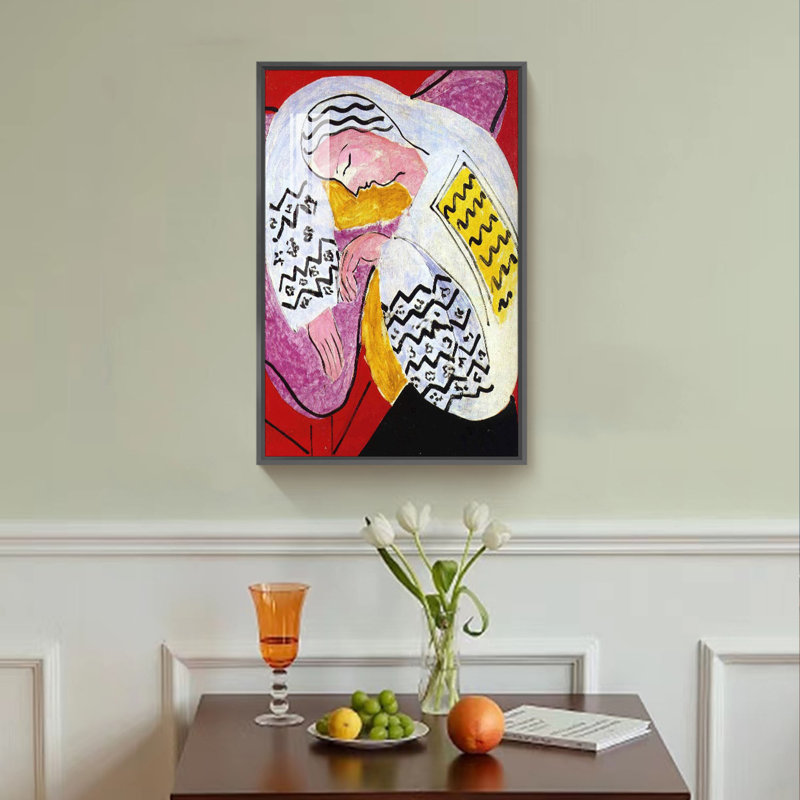 «Matisse Wall» par Henri Matisse - reproduction d'art sur toile simple, L 16 po x H 24 po