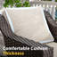 Fauteuil d'extérieur en osier 2 pièces avec coussins beiges épais de 4 po-65141352