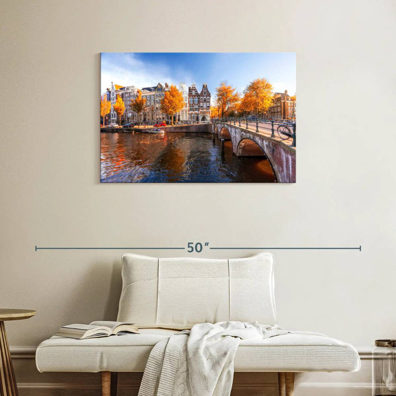 Charming Amsterdam, 24" H x 36" W