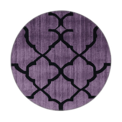 Tapis mauve intérieur et extérieur Trellis
