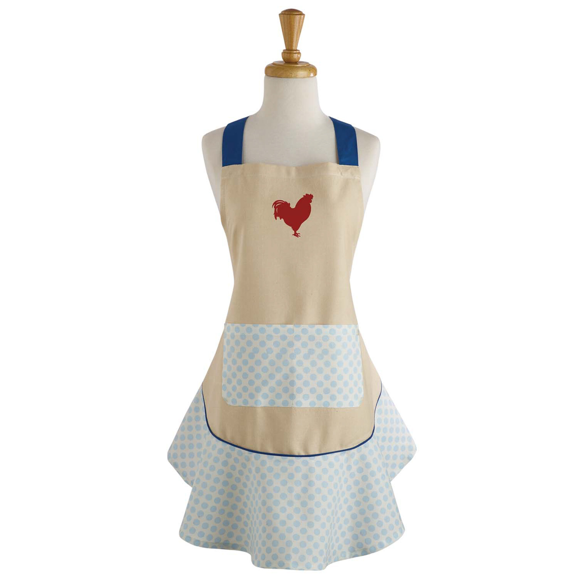 August Grove Rooster Ruffle Kitchen Apron Reviews Wayfair