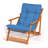 3-Piece Garden Table & Chairs Set, Solid Beech Wood, 15.7 x 15.7 x 15.7 in Table & 19.7 x 31.9 x 19.7 in Chairs | No Varnish, Water-Based Preservative, Blue & Natural Finish | Perfect for Outdoor Relaxation-893754689