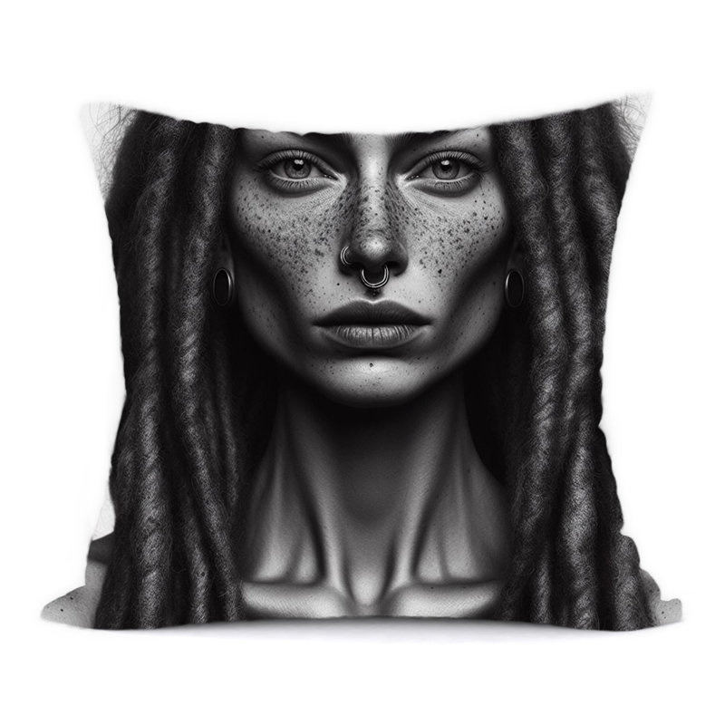 Abstract Reversible Throw Pillow