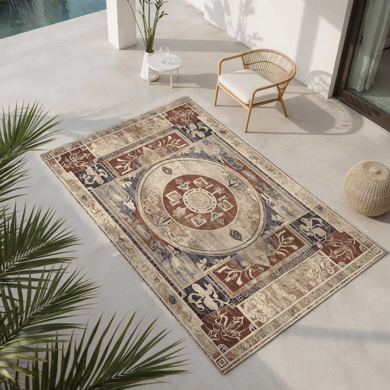 Tapis intérieur et extérieur Apollonian Arc, Rectangulaire 3 pi x 5 pi
