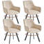 Linen Blend Upholstered Armchair-676442112-676442113-676442121