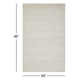 Debra Hand Tufted Wool Ivory Rug