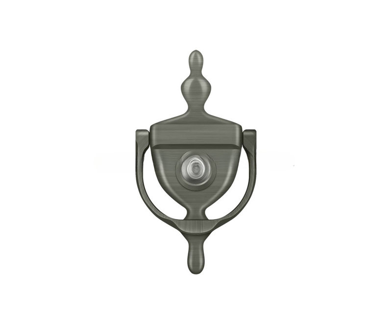 Deltana DKV630U26D Door Knocker-Viewer; Satin Chrome Finish, Antique Nickel