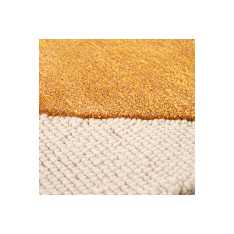 Rug Geometric Area Rug in Mustard