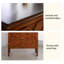 Armoire d'appoint en bois manufacturé brun rougeâtre